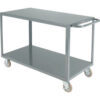 Global Industrial™ Steel Utility Cart w/2 Shelves 1200 lb. Capacity 48""L x 24""W x 35""H