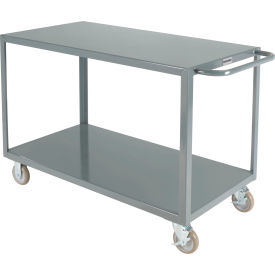 Global Industrial™ Steel Utility Cart w/2 Shelves 1200 lb. Capacity 48""L x 24""W x 35""H