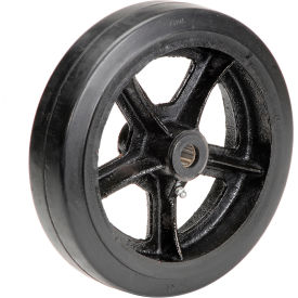 Global Industrial™ 10"" x 2-1/2"" Mold-On Rubber Wheel - Axle Size 3/4""