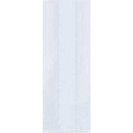 Global Industrial™ Gusseted Poly Bags 3""W x 1-3/4""D x 8-1/4""H 1.5 Mil Clear Pack of 2000