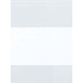 Global Industrial™ Seal Top Reclosable Bags w/ Write On Block 9""Wx12""L 4 Mil Clear  1000Pk