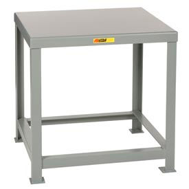 Little Giant® Stationary Machine Table W/ Angled Leg Steel Square Edge 30""W x 28""D Gray