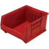 Quantum Plastic Hulk Stacking Bin 18-1/4""W x 30""L x 12""H Red
