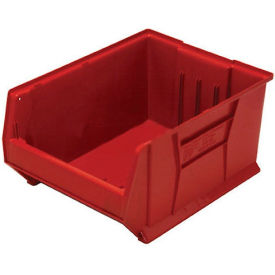 Quantum Plastic Hulk Stacking Bin 18-1/4""W x 30""L x 12""H Red