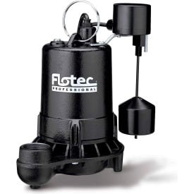 Flotec Professional Series 1/2 HP Submersible Cast Iron Effluent Pump Vertical Switch