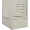 Hallowell KCFB12PT Steel Locker Accessory - Closed Front Base 12""W x 6""H - Tan