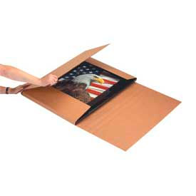 Global Industrial Corrugated Jumbo Fold-Over Mailers 36""L x 24""W x 6""H Kraft