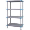Quantum Millenia Shelving Unit 72""W X 18""D X 62""H 4 Solid Shelves Dunnage Stand