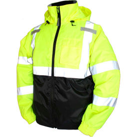 Tingley® J26112 Bomber II Hooded Jacket Fluorescent Yellow/Green/Black Small