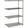 Nexel® 4 Shelf Black Epoxy Wire Shelving Unit Add On 60""W x 24""D x 86""H