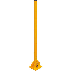 Yellow Powder Coat Folding Bollard 42""H