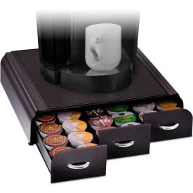 Mind Reader Anchor Coffee Pod Drawer Fits 36 Pods 13-7/16""W x 12-7/8""D x 2-3/4""H Black