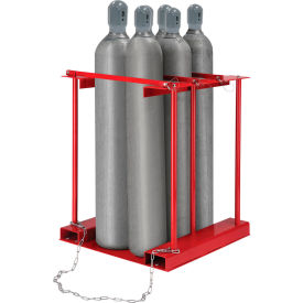 Global Industrial™ Forkliftable Cylinder storage Caddy Stationary For 6 Cylinders