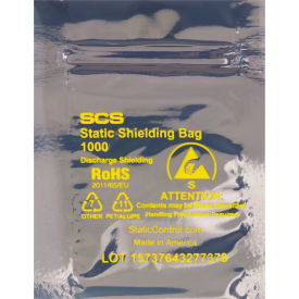 Global Industrial™ Reclosable Static Shielding Bags 5""W x 8""L 2.8 Mil Transparent  100Pk