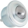Global Industrial™ 1"" Diameter Stud Mount Ball For Ball Transfer Conveyor Tables