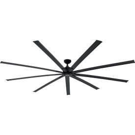 Global Industrial™ 96"" Industrial Ceiling Fan DC Motor 6 Speed 10500 CFM Black