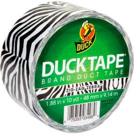 Duck® Colored Duct Tape 1.88""W x 10 yds - 3"" Core - Zebra