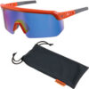 Ergodyne® Skullerz® AEGIR-MI Half Frame Safety Glasses Blue Mirror Lens Orange Frame