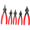 K-Tool KTI-55001 5 Piece Reversible Internal/External Snap Ring Plier Set