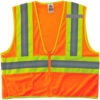 Ergodyne® GloWear® 8229Z Economy Two Tone Vest Zipper Class 2 XS Orange