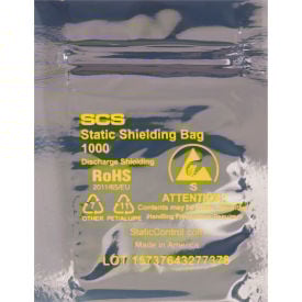 Global Industrial™ Reclosable Static Shielding Bags 3""W x 5""L 2.8 Mil Transparent  500Pk