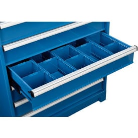 Divider Kit for 6""H Drawer of Global Industrial™ Modular Drawer Cabinet 36""W x 24""D Blue