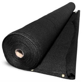 BOEN Privacy Netting W/Reinforced Grommets 6' x 50' Black - PN-30056