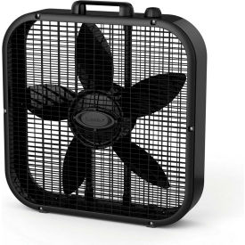 Lasko B20401 Decor Colors 20"" Box Fan with Save-Smart™ 3-Speed 110V Black