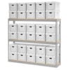 Global Industrial™ Record Storage Open With Boxes 72""W x 15""D x 60""H - Gray