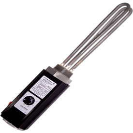 Caloritech™ CX Series Screw Plug Immersion Heater c/w T'stat 1""NPT 1500W 120V 4""L