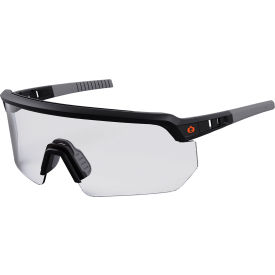 Ergodyne® Skullerz® AEGIR Half Frame Safety Glasses Clear Lens Matte Black Frame