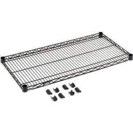 Nexel® S1842B Black Epoxy Wire Shelf 42""W x 18""D