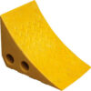 Yellow Recycled Plastic Wheel Chock PWC-Y 10-1/2""L x 7-1/2""W x 7-1/2""H
