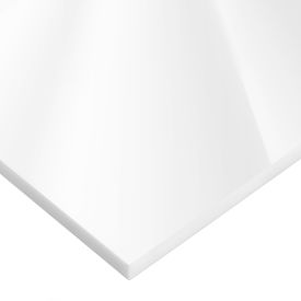 USA Sealing Cast Acrylic Sheet 24""L x 12""W x 1/4"" Thick White