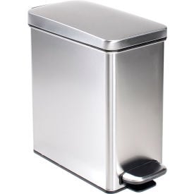 simplehuman® Brushed Stainless Steel Profile Step Can 2-3/5 Gallon