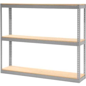 Global Industrial™ Record Storage Rack Without Boxes 72""W x 15""D x 60""H - Gray