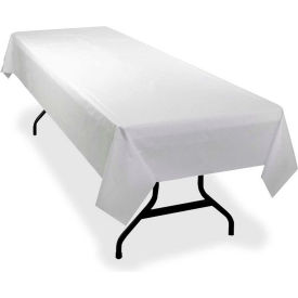 Genuine Joe® GJO10324  Banquet Roll Tablecover 40""W x 300'L Plastic White 1/Roll