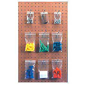 Global Industrial™ Single Track Seal Top Bags w/ Hang Hole 2-1/2""Wx3""L 4 Mil Clear  1000Pk