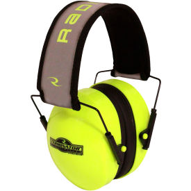 Radians® TR0HVG-BX Terminator™ Folding Ear Muff High-Vis Lime
