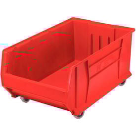 Quantum Mobile Hulk Plastic Stacking Bin 18-1/4""W x 29-7/8""L x 12""H Red