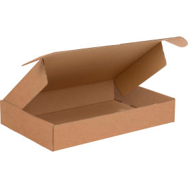 Global Industrial Corrugated Tab Lock Literature Mailers 16""L x 10""W x 2-3/4""H Kraft