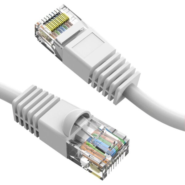 Network Hardware — Axiom 2FT CAT6 550mhz Patch Cable Molded Boot (White)