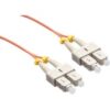 Axiom SC/SC Multimode Duplex OM2 50/125 Fiber Optic Cable 2m