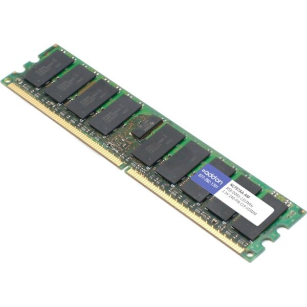 Computer Components — AddOn AM1333D3DRE/4G x1 HP NL797AA Compatible Factory Original 4GB DDR3-1333MHz Unbuffered ECC Dual Rank 1.5V 240-pin CL9 UDIMM