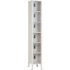 Global Industrial 6-Tier 6 Door Clear View Locker Digital Lock 12""Wx15""Dx78""H Tan Unassembled