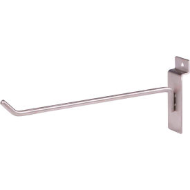 8"" Hook for Slatwall - Satin Nickel