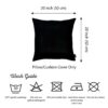 Set Of 2 Black Brushed Twill Decorative Throw Pillow Covers