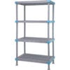 Quantum Millenia™ Shelving Unit 54""W X 18""D X 74""H 4 Open Grid Shelves Dunnage Stand