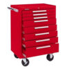 Kennedy® 378XR K1800 Series 27""W X 18""D X 39""H 8 Drawer Red Roller Cabinet
