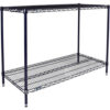Nexel® 2 Shelf Nexelon® Blue Wire Shelving Unit Starter 54""W x 24""D x 34""H